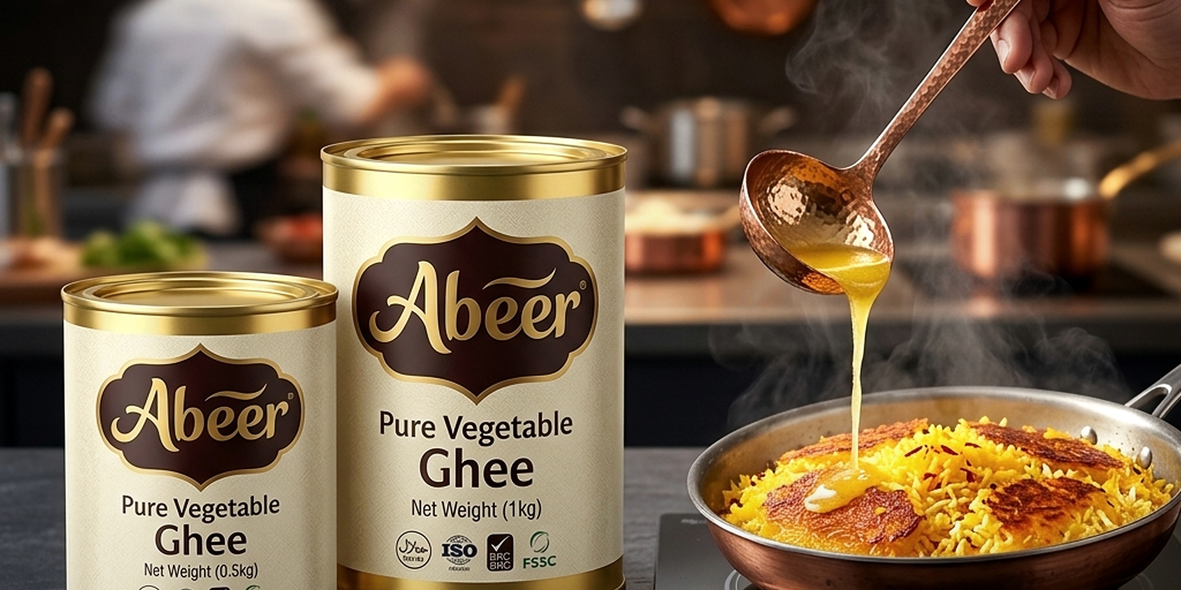 Wholesale ghee, olive oil, rose water and vinegars