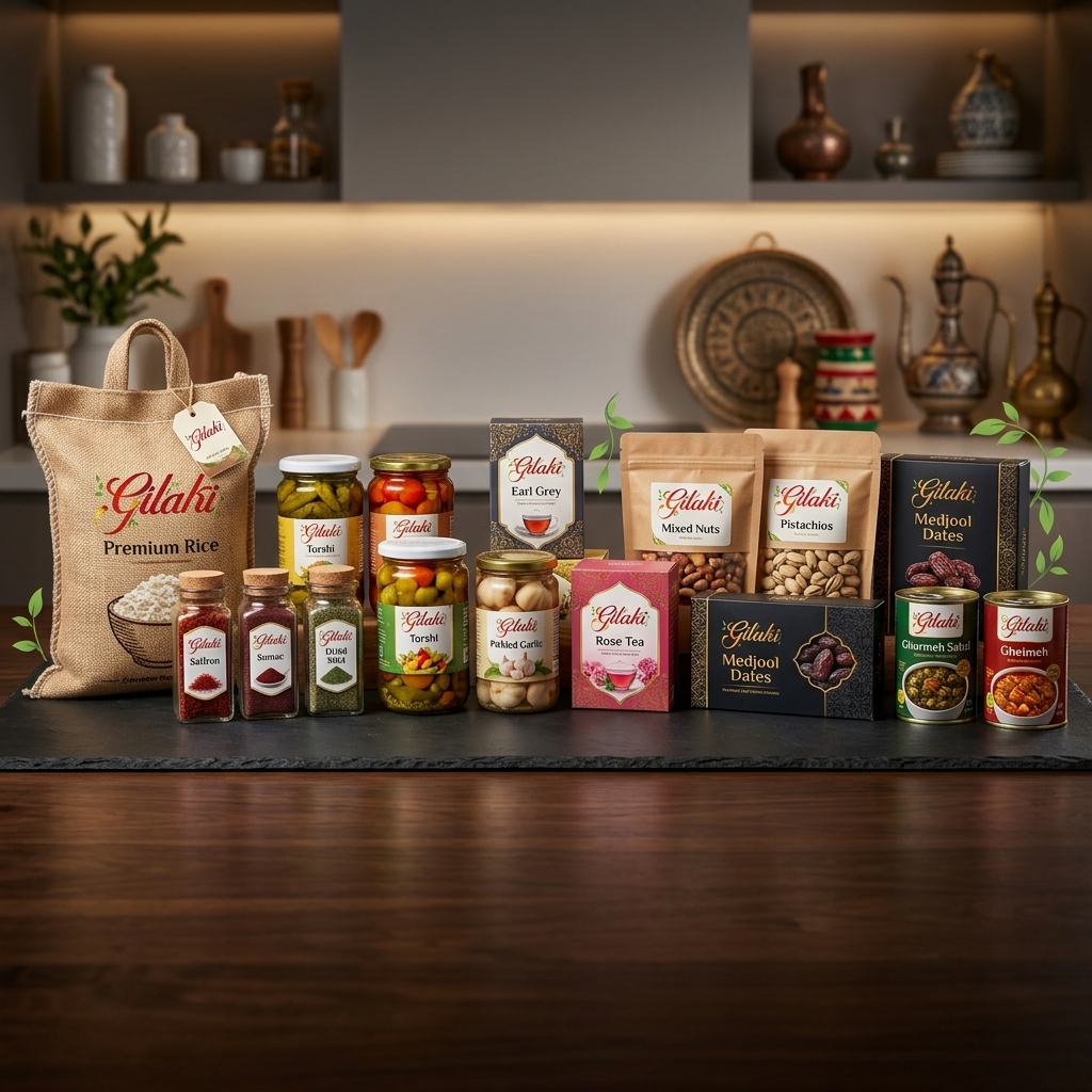 Gilaki product lineup for wholesale grocery buyers